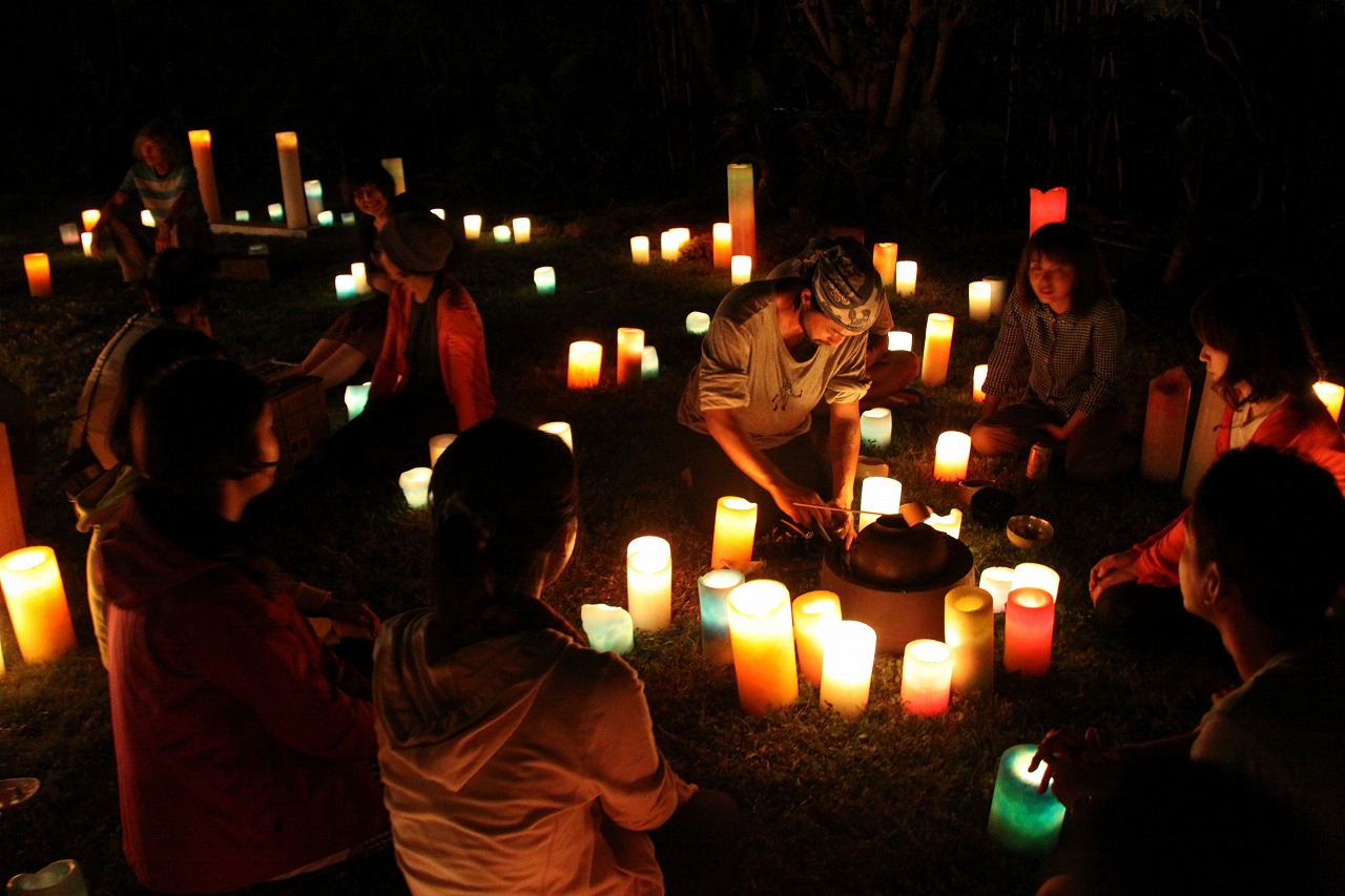 お茶会での演出